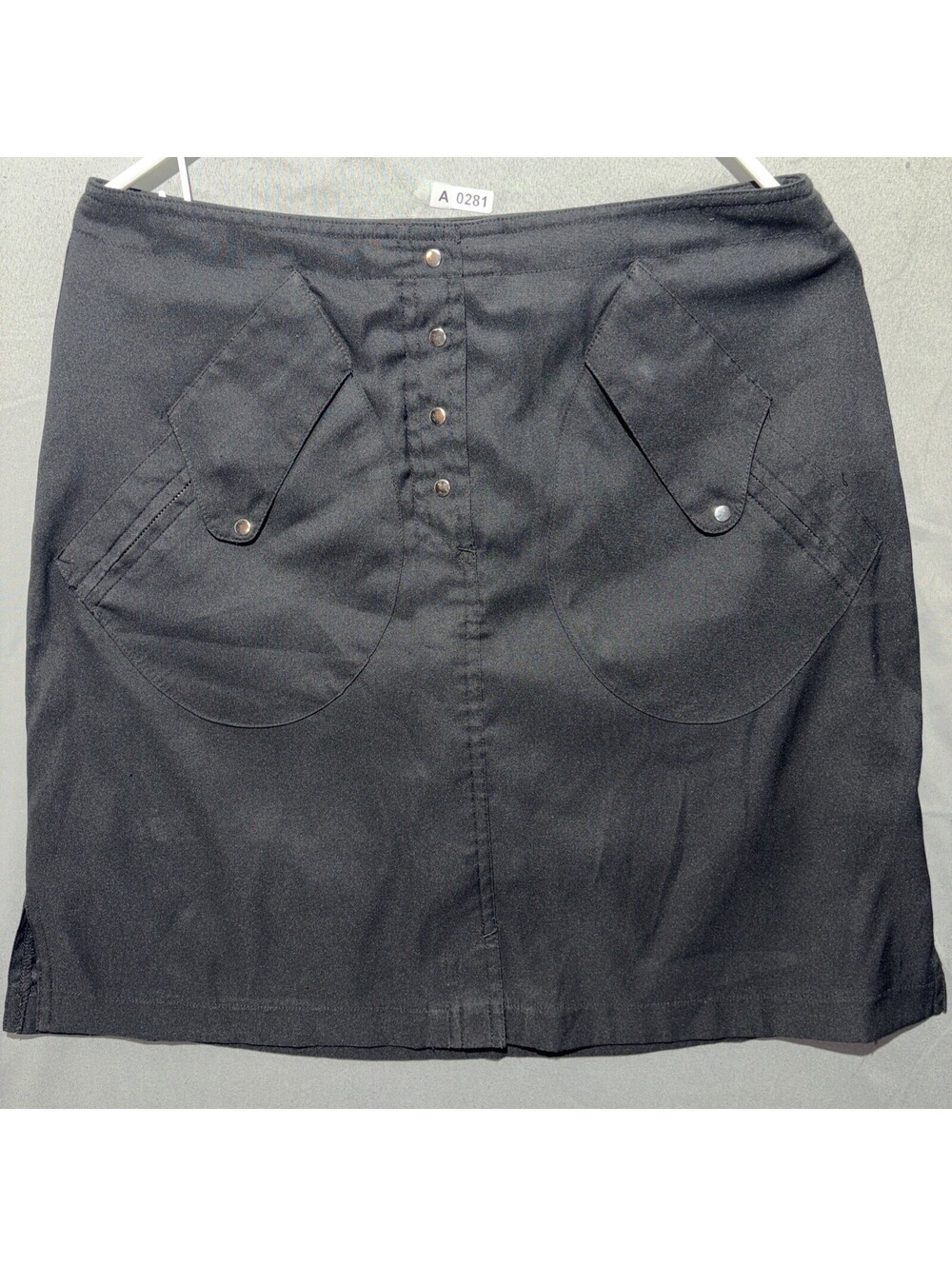 JAMIE SADOCK Black Golf Skort Shorts Lined Front Zip Pockets Women's Size 2